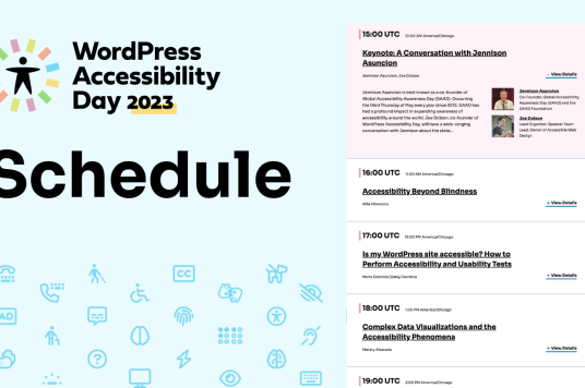 WordPress Accessibility Day 2023 website screenshot.