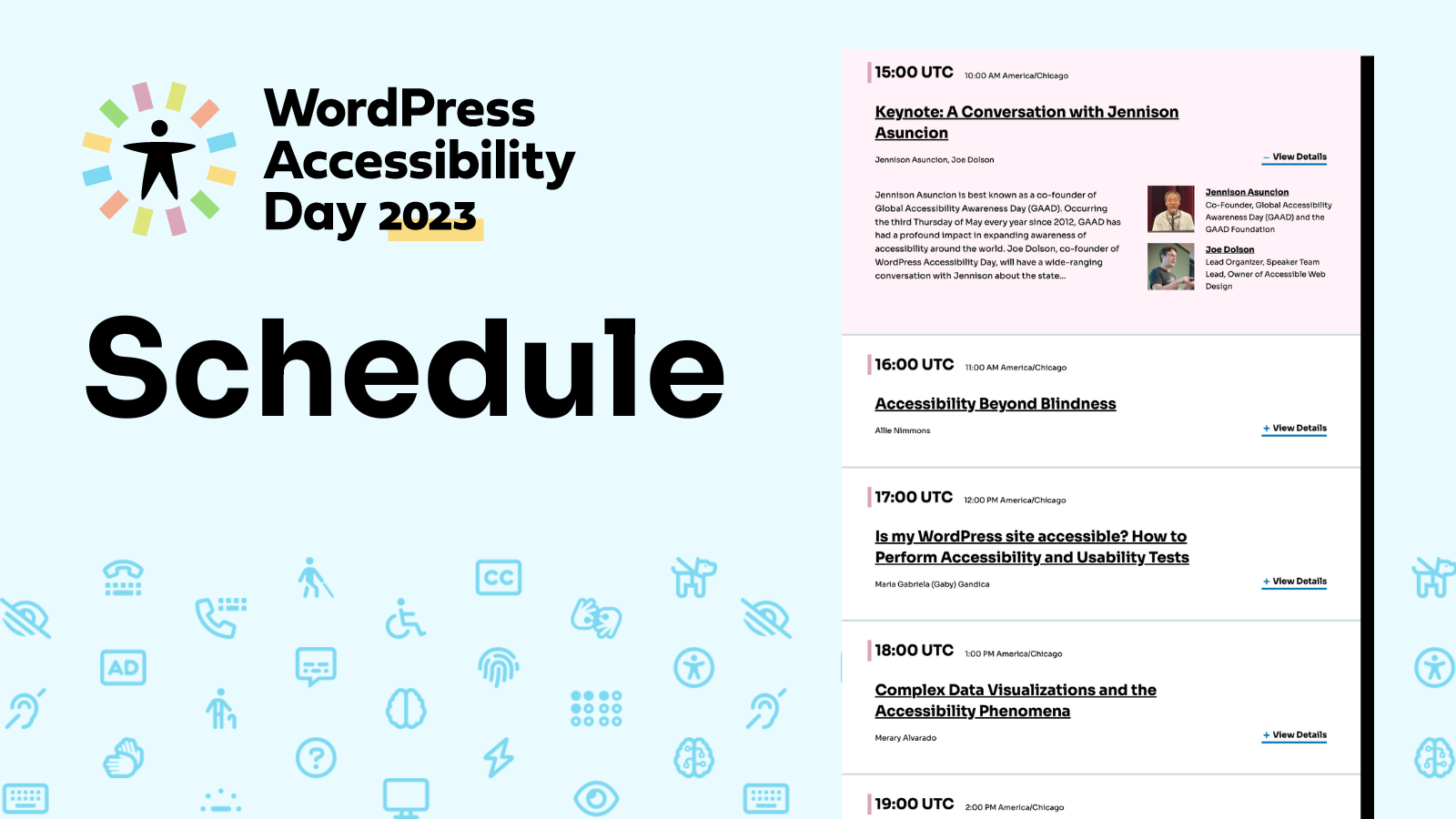 WordPress Accessibility Day 2023 website screenshot.